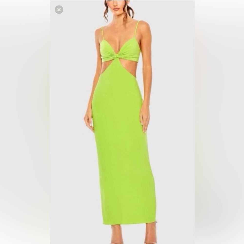 Mac Duggal Lime Green Dress